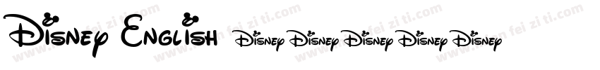 Disney English字体转换